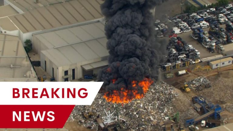 Huge blaze breaks out at factory in Laverton North, Melbourne
