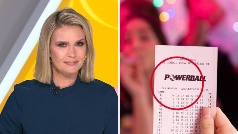 Sunrise’s Edwina Bartholomew reveals shock Lotto win as Powerball jackpot soars to $150 million